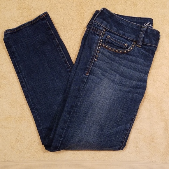 American Eagle Cropped Artist Stretch Jeans in 4 - Picture 1 of 8